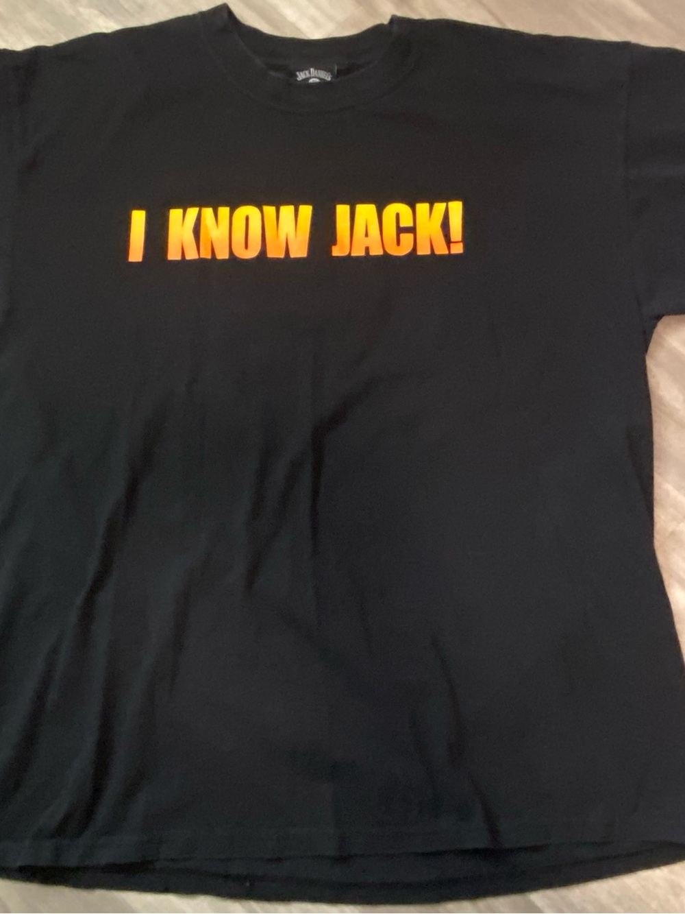 VTG Y2K Jack Daniels Mens I Know Jack Double Sided Tennessee Whiskey Men's XL